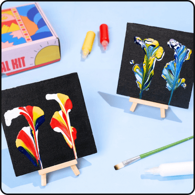 Fluid String Art at a Kitsters DIY station