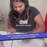 COMBO : DIY Fluid Wheel Art Kit & DIY Fluid String Art Kit