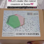 DIY Cement Coaster Kit