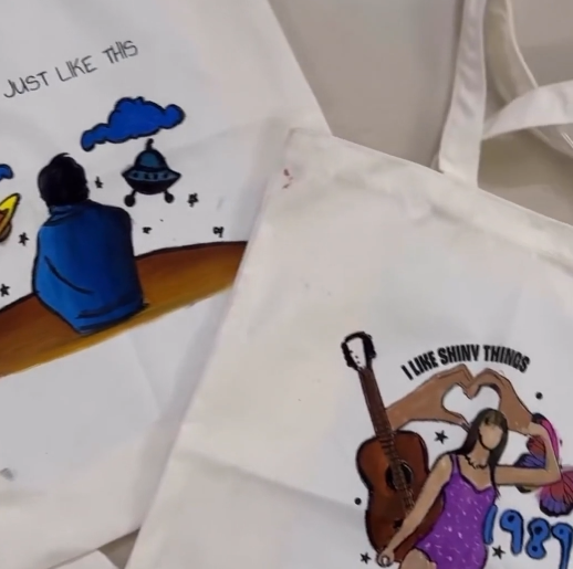 DIY Tote Bag Painting Kit - Something Just Like This — made by a Kitsters maker