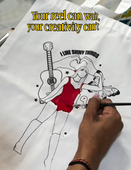 DIY Tote Bag Painting Kit -  Eras Tour — made by a Kitsters maker